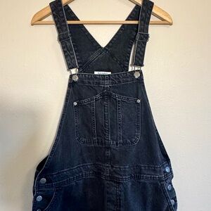 Old Navy Charcoal Denim Overalls